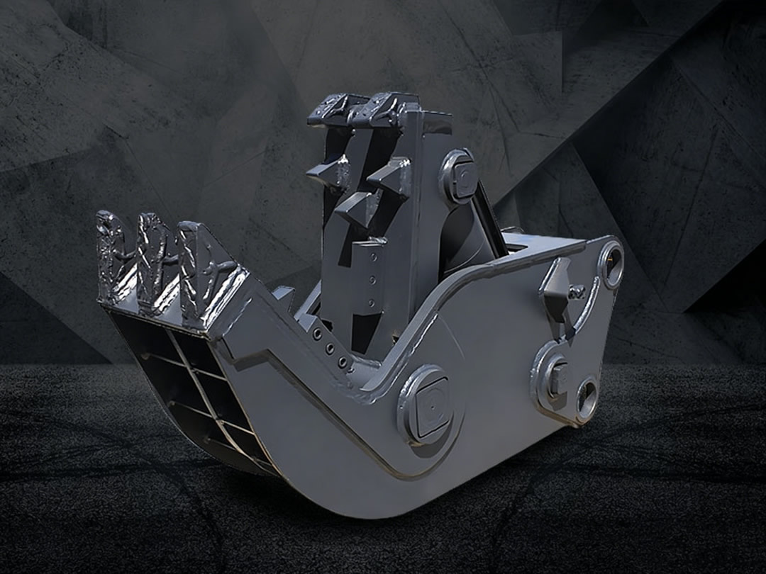 Excavator hydraulic pulverizer