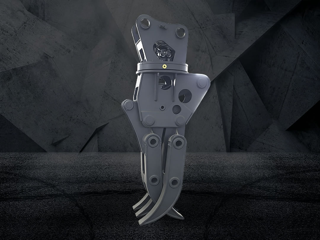 Excavator steel grapple